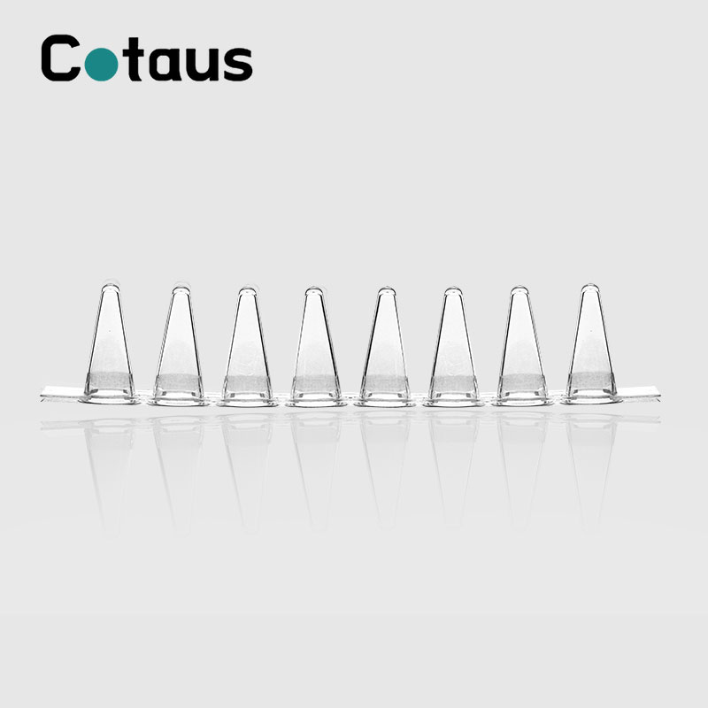 0.1ml شفاف PCR 8-پټه ټیوب