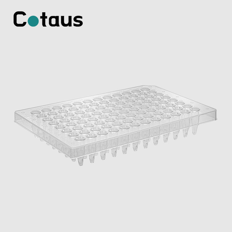 96 څاه 0.2ml شفاف نیم سکرټ PCR پلیټ