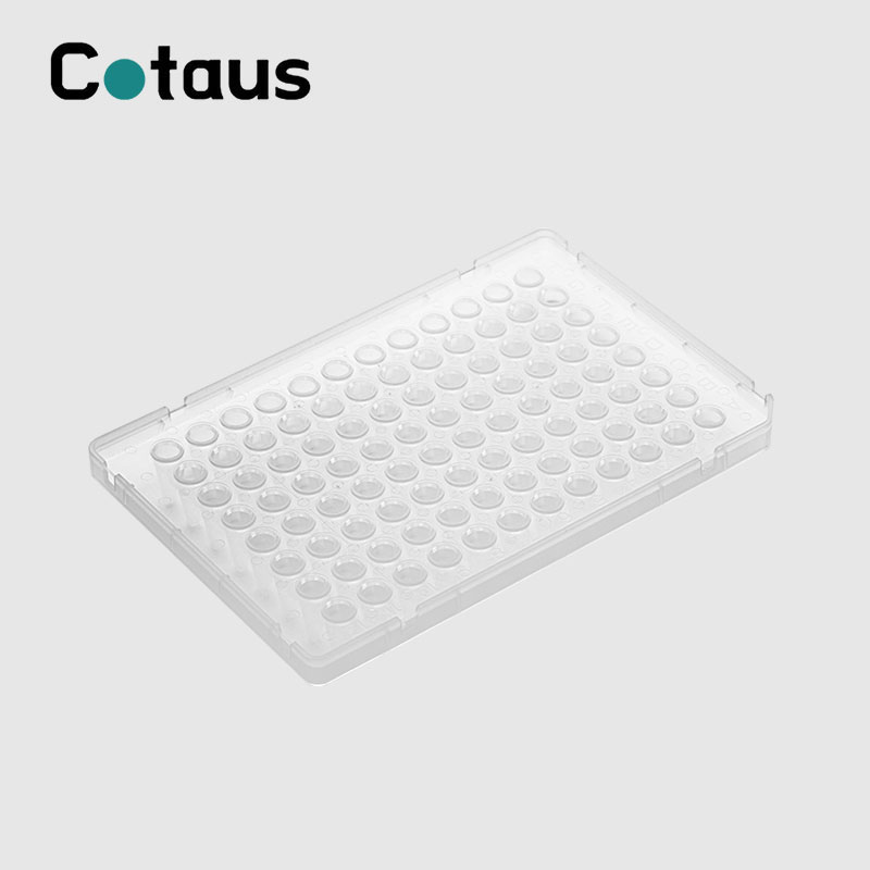 96 څاه 0.1ml دوه رنګه بشپړ سکرټ PCR پلیټ