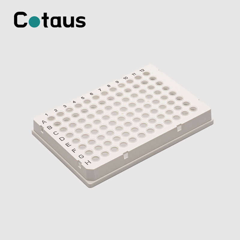 96 ښه 0.2ml دوه رنګه بشپړ سکرټ PCR پلیټ